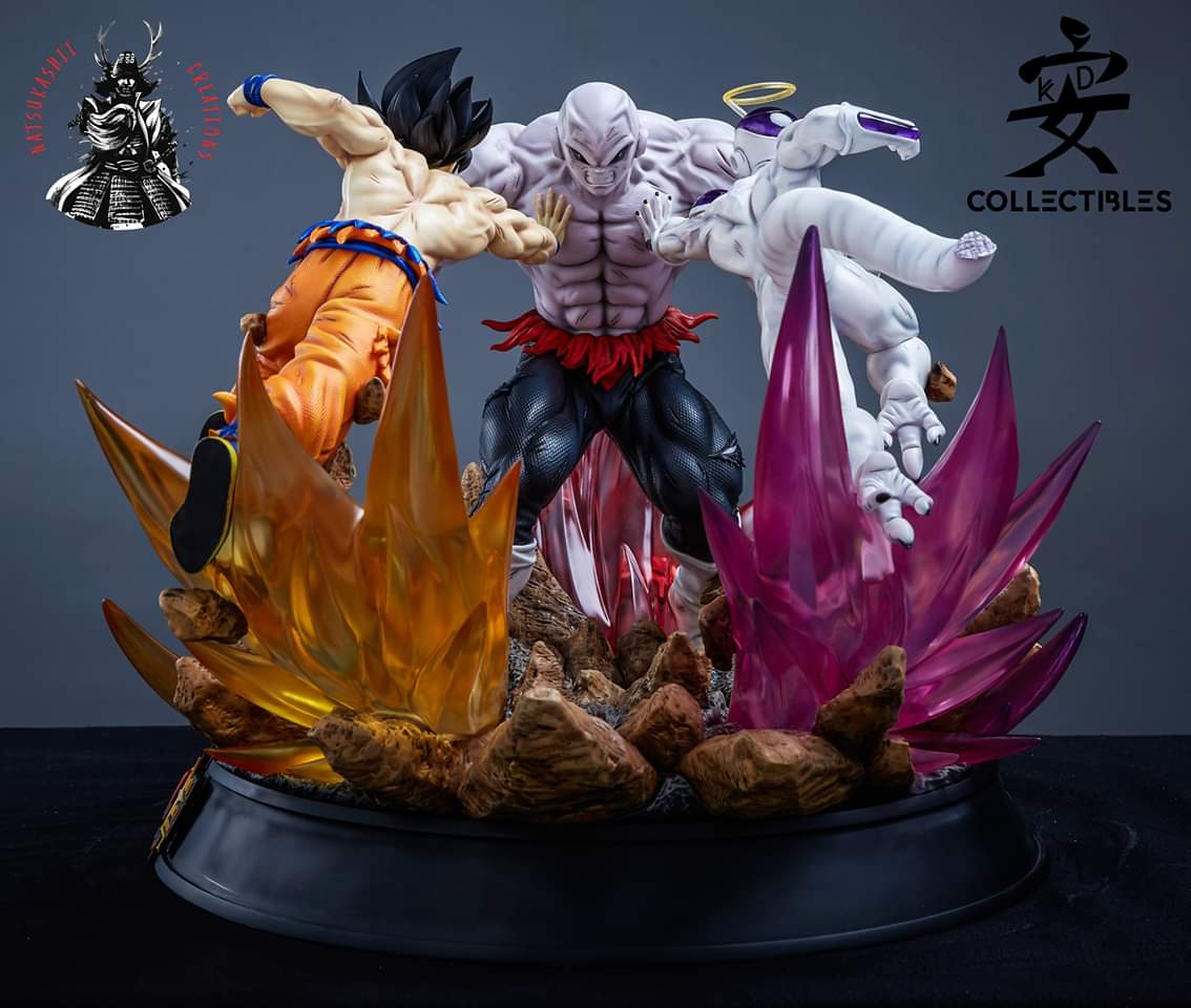Jiren vs Goku and Freeza