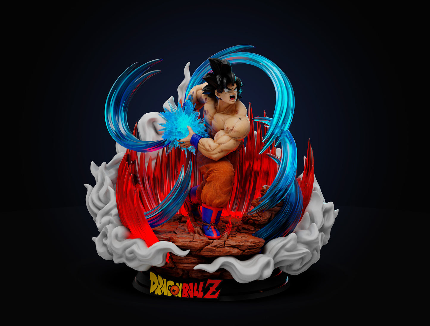 Goku Kaio-ken - Saga Saiyan
