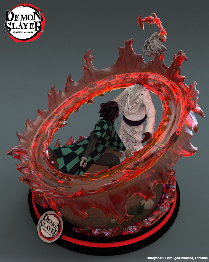 Demon Slayer-tanjiro vs rui