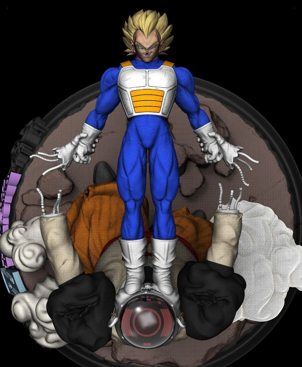 VEGETA VS ANDROIDE 19