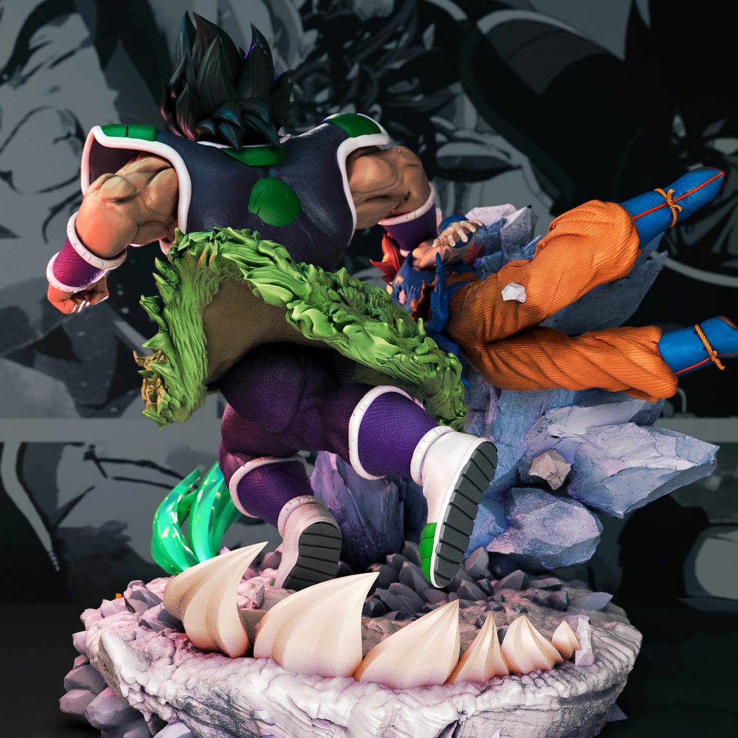 broly vs goku god