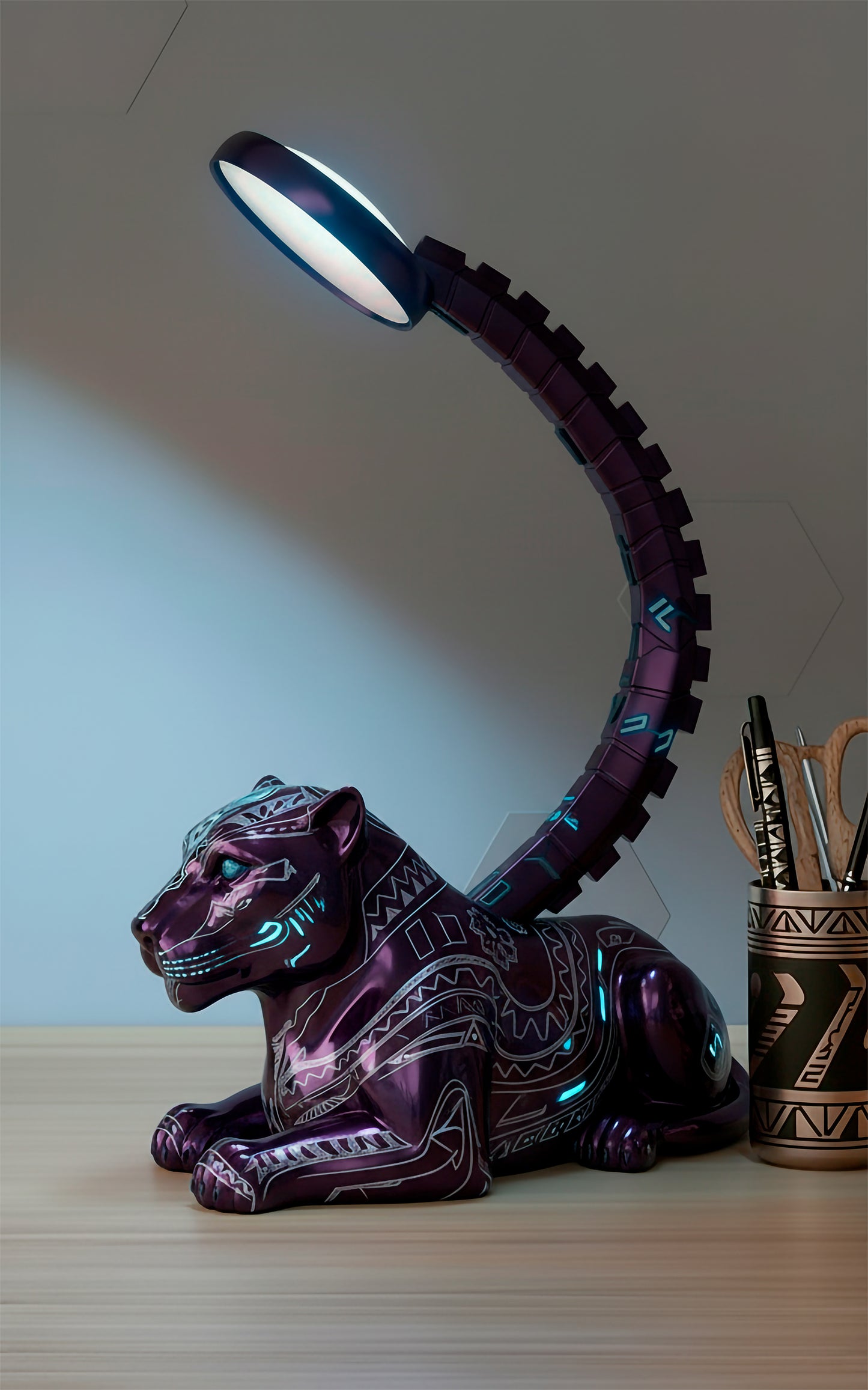 lampara black panter wakanda
