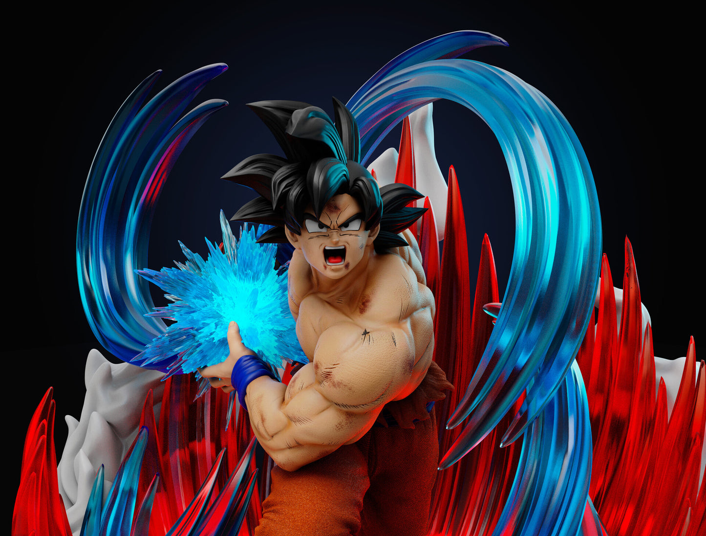 Goku Kaio-ken - Saga Saiyan