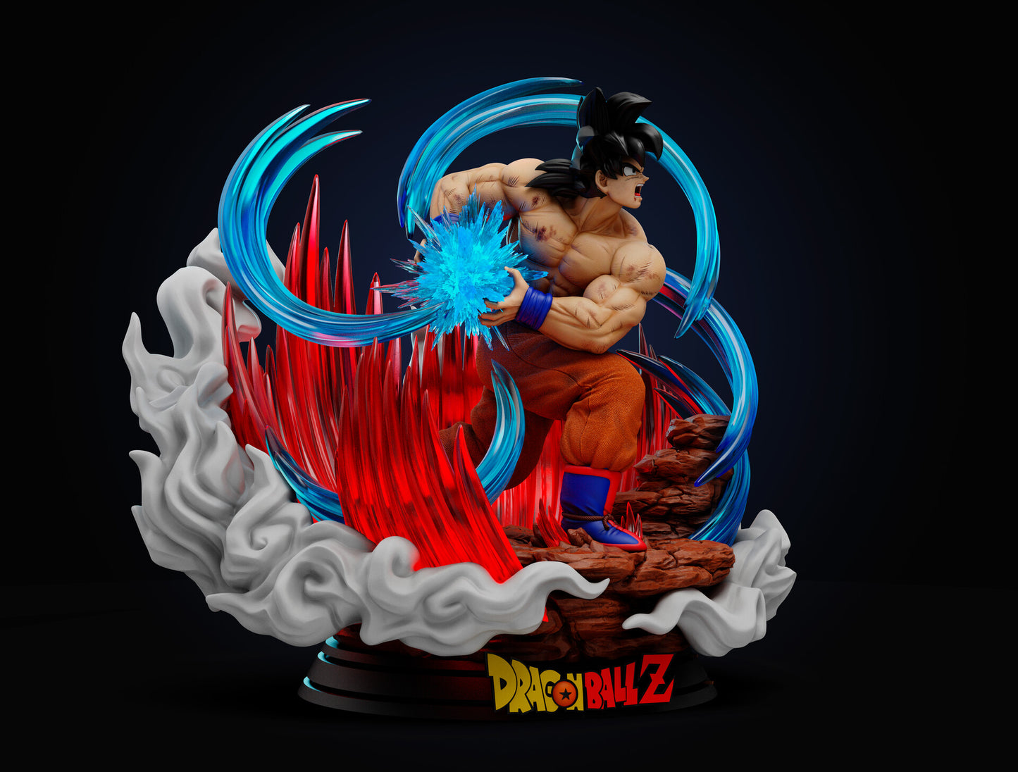 Goku Kaio-ken - Saga Saiyan
