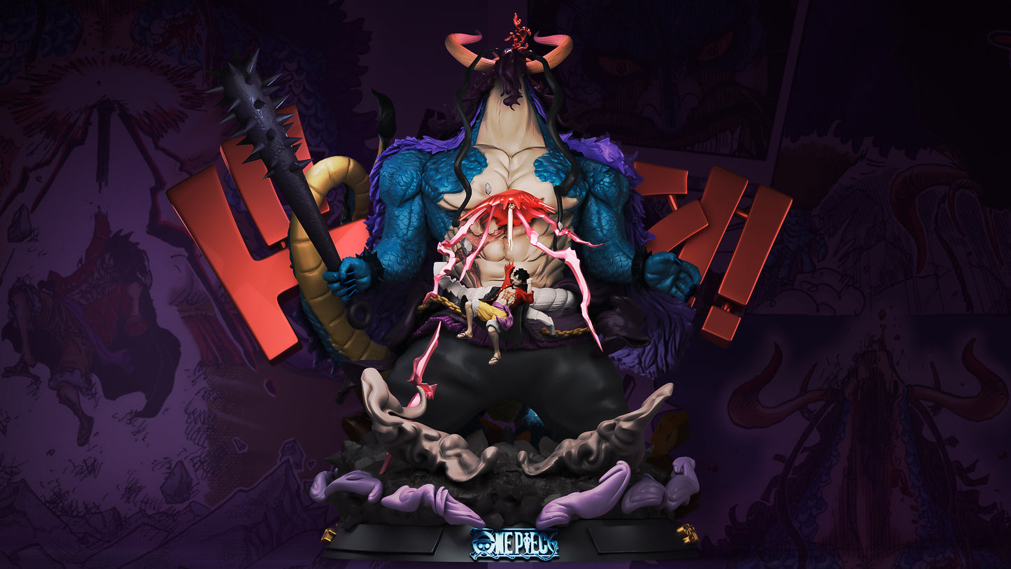 one piece luffy and kaido