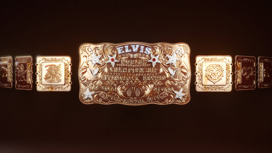 Elvis Presley Vegas Gold Belt