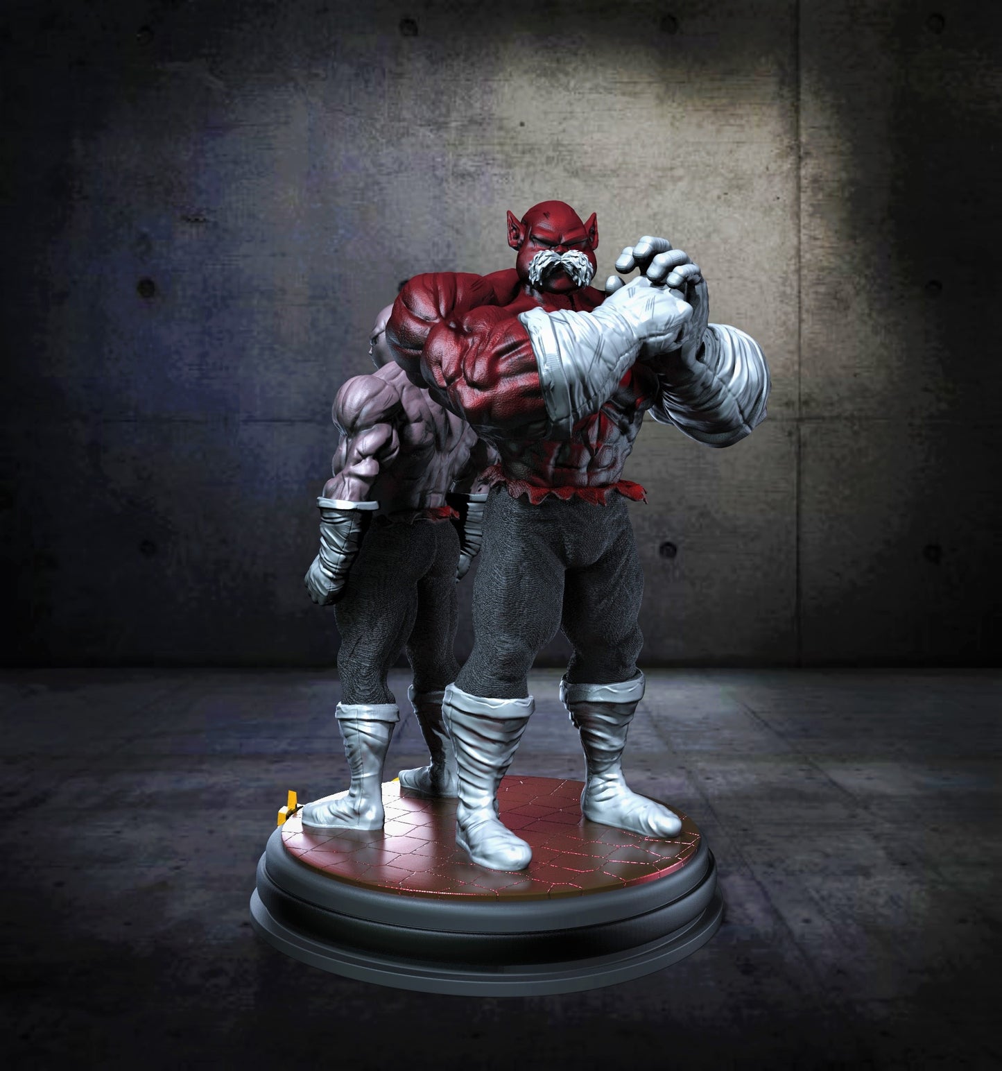Jiren and Toppo Statue